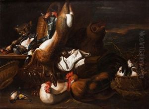 Bodegon Con Aves Y Presas by Jan Fyt