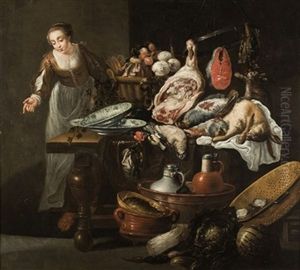 Bodegon De Cocina Con Figura