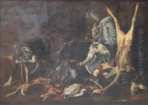 Still Life With Hunting Dog