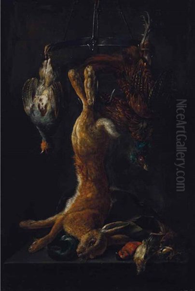 Nature Morte Avec Lievre Et Oiseaux - view 1