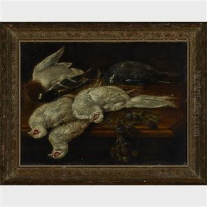 Pheasants (on A Table With Plums)