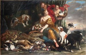 Diane Et Ses Nymphes Avec Trophee De Chasse