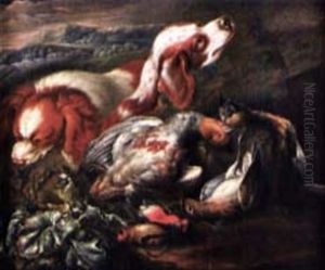 Nature Morte De Chasse Aux Chiens Et Aux Oiseaux Nature Morte De Chasse Aux Chiens Et Aux Oiseaux