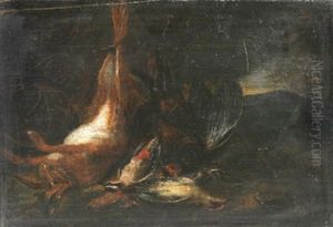 Jagdstilleben Mit Vogeln Und Hasen by Jan Fyt