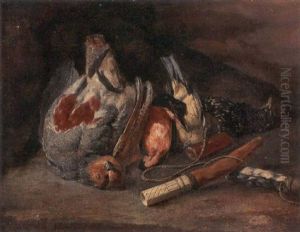 A Hunting Still Life With A Partridge, A Kingfisher, A Goldfinch And A Starling by Jan Fyt