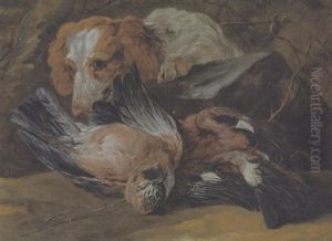 Jagdhund Mit Beute by Jan Fyt