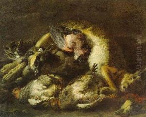 Jagdstilleben Mit Einer Katze by Jan Fyt