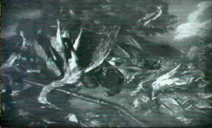 A Hunt Still Life With A Jay, Snipe, Woodcock, Heron, Lapwing, Pheasant, Bullfinch, Mallard, Pigeon... by Jan Fyt