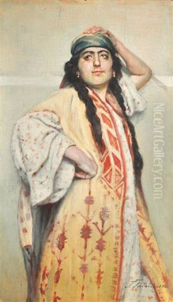 Portrait De Jeune File Aux Longues Tresses - view 1
