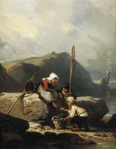 Les Petits Pecheurs De Crabes by Nicholas Edward Gabe