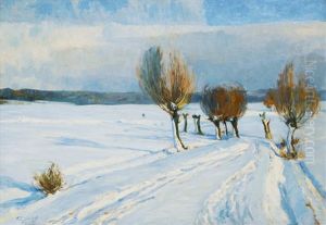 Winter In Elbing by Paul Emil Gabel