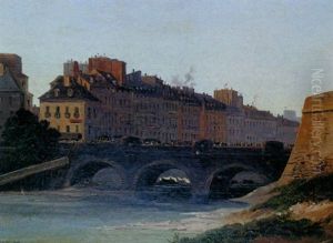 Vue De Lyon by Francois Amedee Gabillot