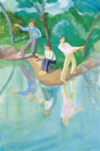 Fishermen (mirroring) by Szabo Kalman Gaborjani