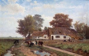 Ferme Et Vaches' / Farm And Cows Ferme Et Vaches' / Farm And Cows