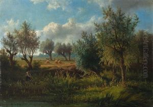 Hollandische Landschaft Mit Heuschober