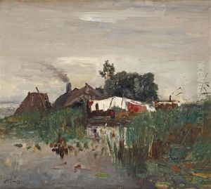 Hanging The Laundry by Paul Joseph Constantine Gabriel