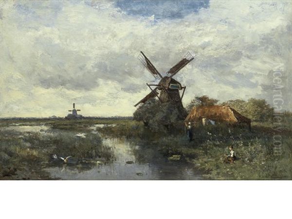 Landscape With Windmills - view 1