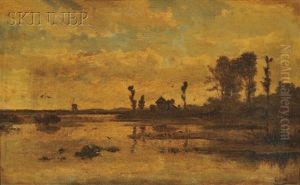 Landscape In Holland by Paul Joseph Constantine Gabriel