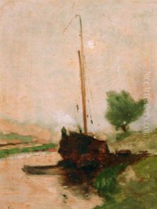 A Moored Boat A Moored Boat