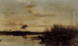 Vue De La Hollande Dans Les Polders