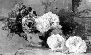 Bloemstilleven Met Rozen by Paul Joseph Constantine Gabriel