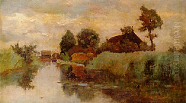 A Farmhouse By A Ditch In A Polder - view 1