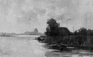 A Polder Landscape With A Farm A Polder Landscape With A Farm