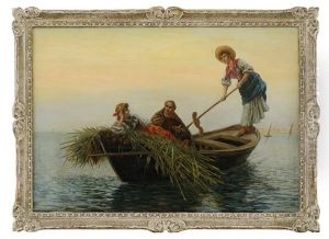 Barca In Laguna by Pietro Gabrini