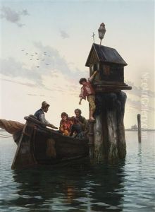 Piccola Cappella Nella Laguna Di Venezia