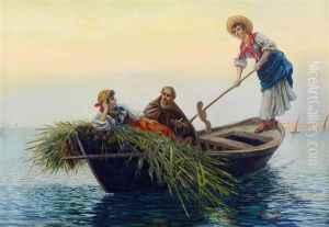 Barca In Laguna by Pietro Gabrini
