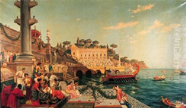 A Presentation To The Emperor And Empress Of Rome - view 1