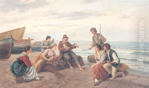 Conversation On The Beach - view 1