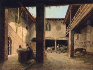 Am Brunnen by Vittorio Avanzi