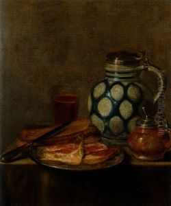 Stilleben Med Lerkrus by Guilliam Gabron