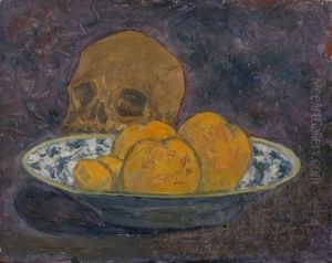 Nature Morte Aux Pommes Et Vanite Ou Sourire Posthume by Dr. Paul Ferdinand Gachet