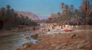 Les Lavandieres Dans L'oasis