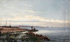 Pecheurs Dans Le Port D'alger