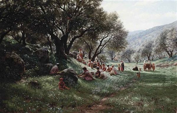 Fruit Gathering In The Mountains - view 1