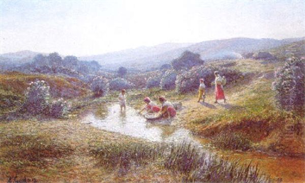 Washerwomen In A Landscape - view 1