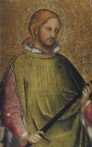 A Young Male Saint, Holding A Sword, (saint Julian The Hospitator?)