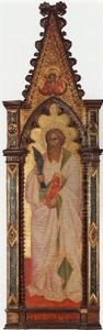Saint Bartholomew; An Angel In The Trefoil Above