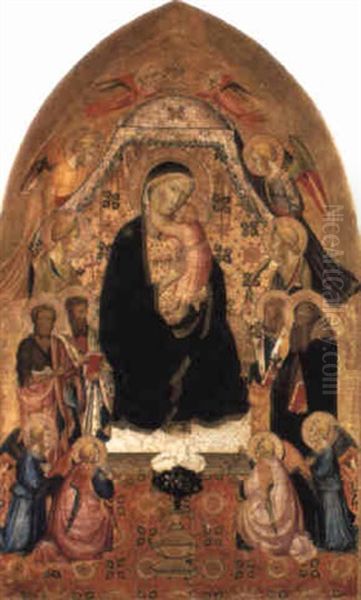 The Madonna And Child Enthroned With Sts. John The Baptist And Others - view 1