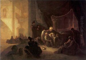 Jacob Giving Joseph The Coat Of Many Colours by Adriaen Gael the Younger