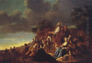 Miracle Of The Loaves And Fishes by Adriaen Gael the Younger