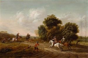 The Deer Hunt by Barend Gael