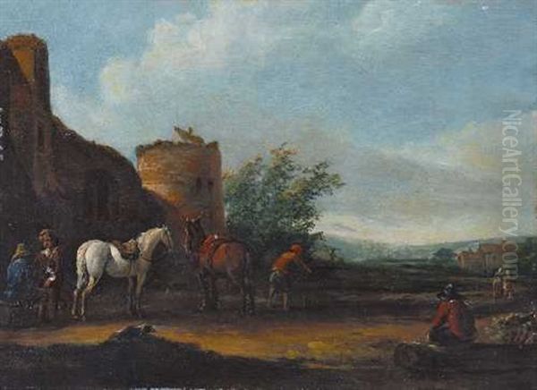Reiter Vor Der Schenke - view 1