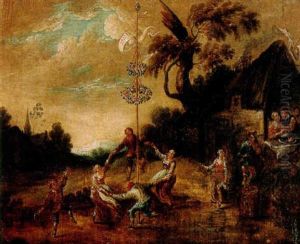 The Dance Around The Maypole by Barend Gael