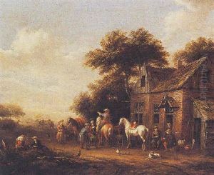 Horsemen Resting Near An Inn Horsemen Resting Near An Inn