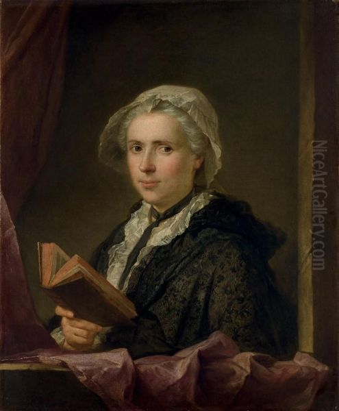 Portrait De Dame Tenant Un Livre - view 1