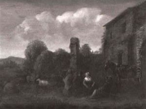 Le Repos Des Paysans by Barend Gael
